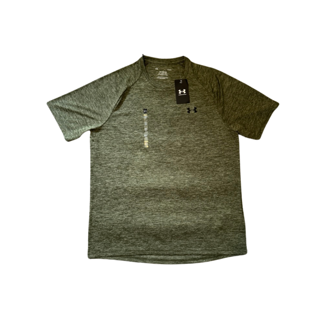 UNDER ARMOUR KHAKI TECH T-SHIRT