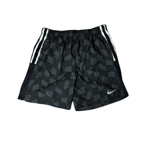 NIKE ANTHRACITE/BLACK PATTERN 7" CHALLENGER SHORTS